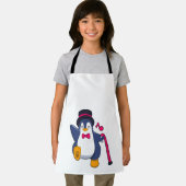 Pinguin als Bräutigam mit Krawatte Schürze (Insitu)