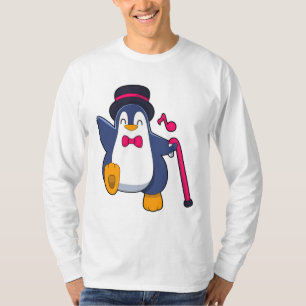 Pinguin als Bräutigam mit Krawatte T-Shirt