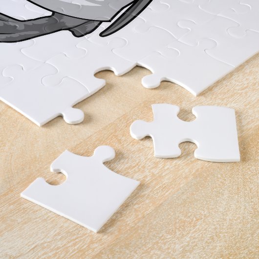 Pinguin als Doktor mit Doctor's Coat Puzzle (Seite)