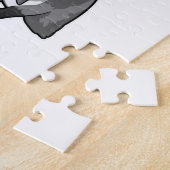 Pinguin als Feuerwehrmann mit Helmet Puzzle (Seite)