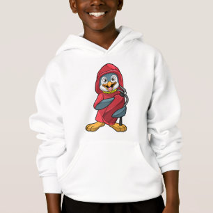 Pinguin als Feuerwehrmann mit Löschgerät Hoodie