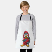 Pinguin als Feuerwehrmann mit Löschgerät Schürze (Getragen)