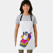 Pinguin als Friseur mit Razor Schürze (Insitu)