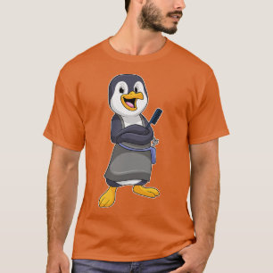 Pinguin als Haarstylistin mit Kamm T-Shirt