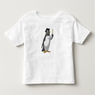 Pinguin als Lehrerin mit Pointer Kleinkind T-shirt