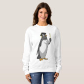 Pinguin als Lehrerin mit Pointer Sweatshirt (Vorne ganz)