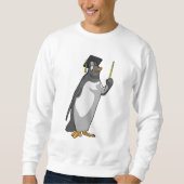 Pinguin als Lehrerin mit Pointer Sweatshirt (Vorderseite)