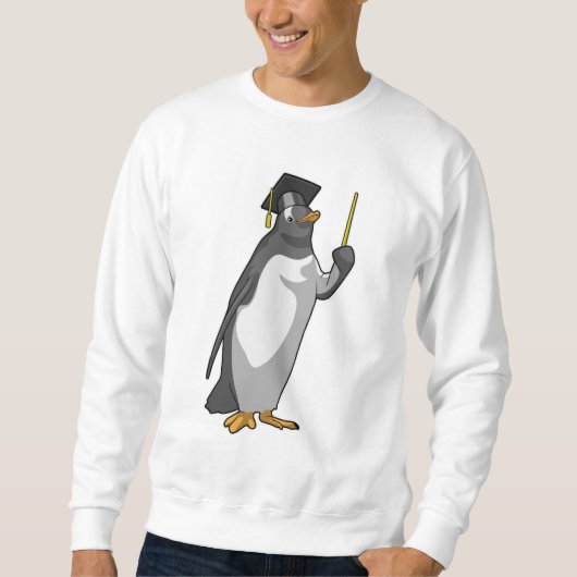 Pinguin als Lehrerin mit Pointer Sweatshirt (Vorderseite)