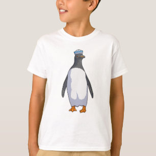 Pinguin als Matrose mit Hut T-Shirt