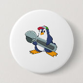 Pinguin als Mechaik mit Tool Button (Vorderseite)