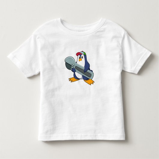 Pinguin als Mechaik mit Tool Kleinkind T-shirt (Vorderseite)