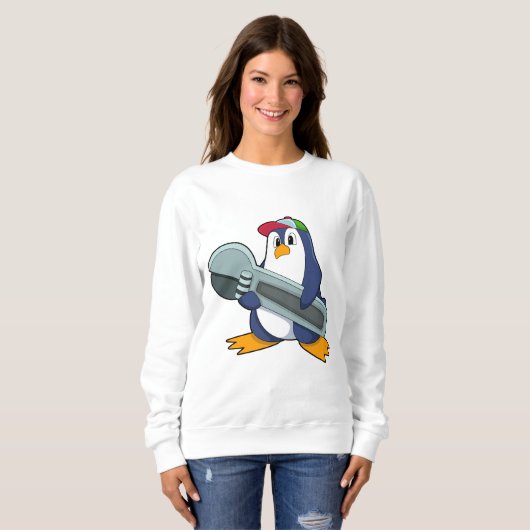 Pinguin als Mechaik mit Tool Sweatshirt (Vorne ganz)