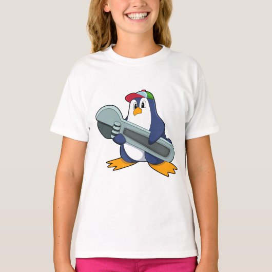 Pinguin als Mechaik mit Tool T-Shirt (Vorderseite)