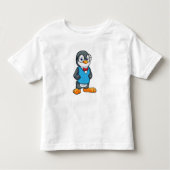 Pinguin als Nerd mit Brille Kleinkind T-shirt (Vorderseite)