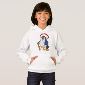 Pinguin als Pirate mit Hut Hoodie (Vorne ganz)