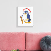 Pinguin als Pirate mit Hut Leinwanddruck (Insitu (Wohnzimmer))