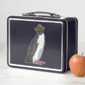 Pinguin als Pirate mit Hut Metall Brotdose (Beispiel)