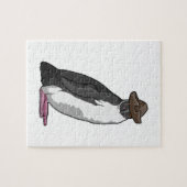 Pinguin als Pirate mit Hut Puzzle (Horizontal)