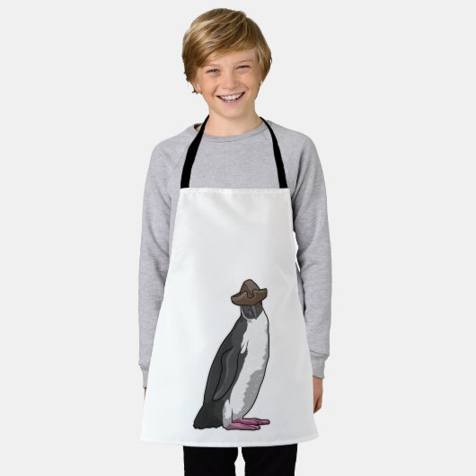 Pinguin als Pirate mit Hut Schürze (Getragen)