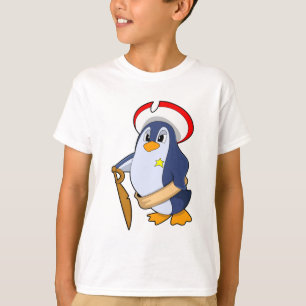 Pinguin als Pirate mit Hut T-Shirt