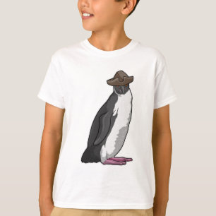 Pinguin als Pirate mit Hut T-Shirt