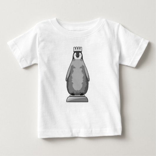 Pinguin als Schachstück King Baby T-shirt (Vorderseite)