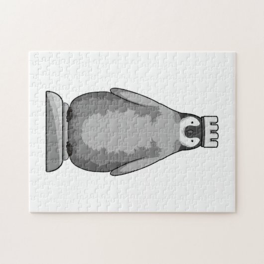 Pinguin als Schachstück King Puzzle (Horizontal)