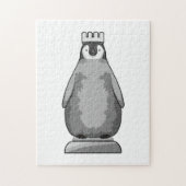 Pinguin als Schachstück King Puzzle (Vertikal)