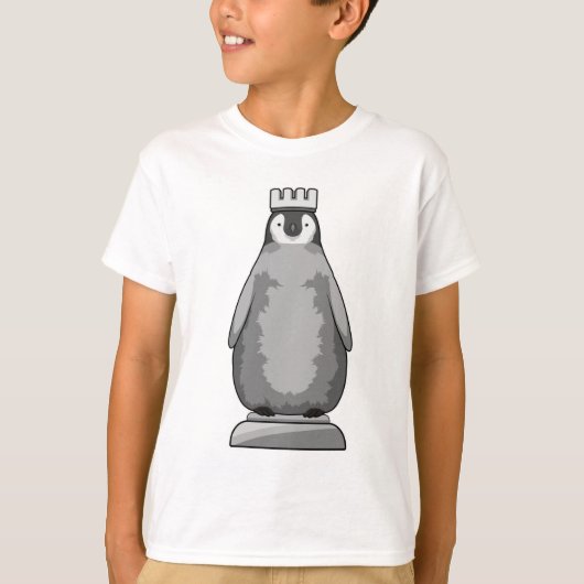 Pinguin als Schachstück King T-Shirt (Vorderseite)