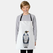 Pinguin als Sekretär mit Papierstapel Schürze (Getragen)