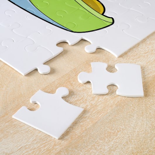 Pinguin als Snowboarder mit Sonowboard.PNG Puzzle (Seite)