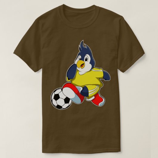 Pinguin als Spieler mit Kugel 1 T-Shirt (Design vorne)
