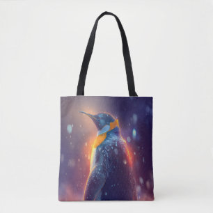 Pinguin Animal Portrait Malerei Wildlife Außenbere Tasche