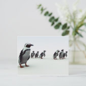 Pinguin-Anordnung Postkarte (Stehend Vorderseite)
