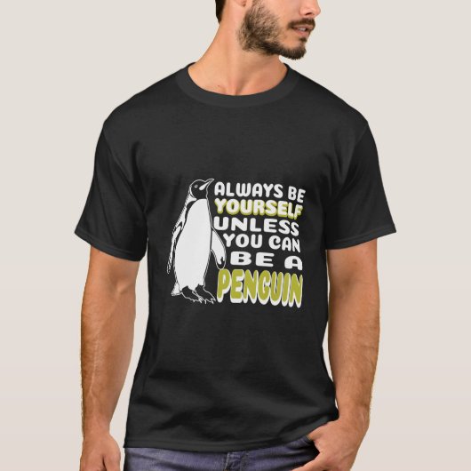 Pinguin Antarktis Winter Animal Sea Bird T-Shirt (Vorderseite)