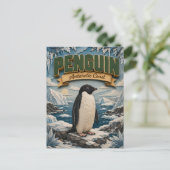 Pinguin Antarktische Küste POPCUT Postkarte (Stehend Vorderseite)