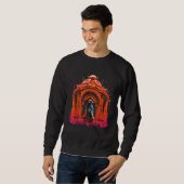 Pinguin Architecture Artwork Animal Motif Penguin Sweatshirt (Vorne ganz)