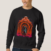 Pinguin Architecture Artwork Animal Motif Penguin Sweatshirt (Vorderseite)