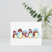 Pinguin Around Postkarte (Stehend Vorderseite)
