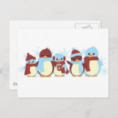 Pinguin Around Postkarte (Vorne/Hinten)