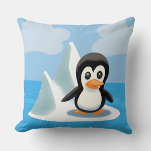 Pinguin auf einem Eisberg Kissen
