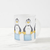 Pinguin auf Eis Mattglastasse (VorderseiteRechts)