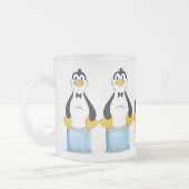 Pinguin auf Eis Mattglastasse (Links)
