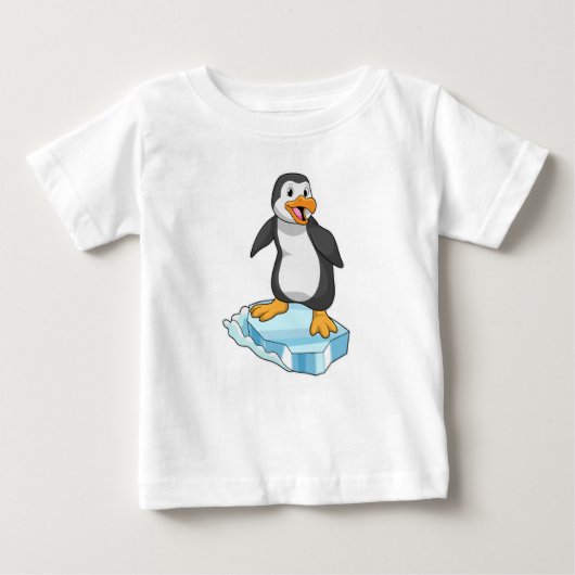 Pinguin auf Eisscholle Baby T-shirt (Vorderseite)