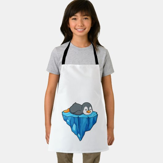 Pinguin auf Eisscholle Schürze (Insitu)