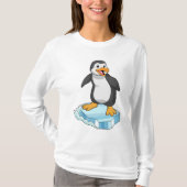 Pinguin auf Eisscholle T-Shirt (Vorderseite)