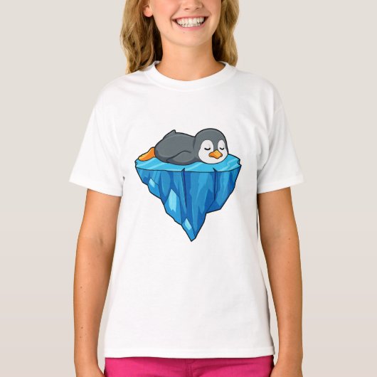 Pinguin auf Eisscholle T-Shirt (Vorderseite)