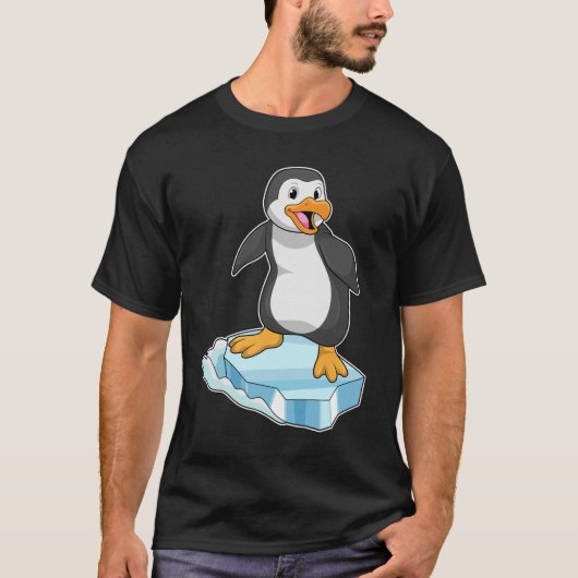 Pinguin auf Eisscholle T-Shirt (Vorderseite)
