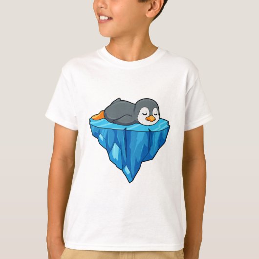 Pinguin auf Eisscholle T-Shirt (Vorderseite)