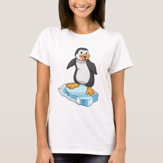 Pinguin auf Eisscholle T-Shirt (Vorderseite)
